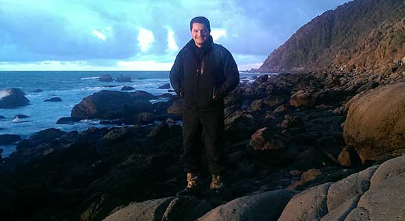 Popi on his first visit to Jackson Head... after a 20 hour journey from Argentina.