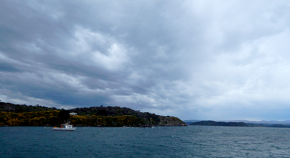 The Stingray under foreboding skies