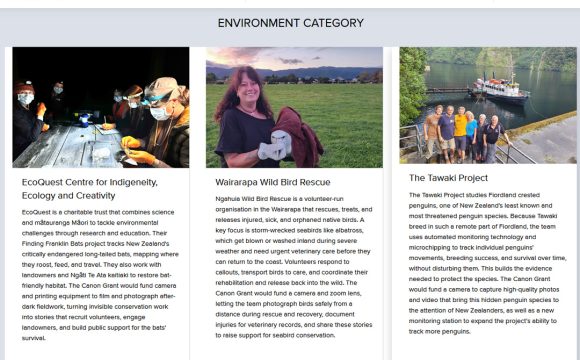 Canon Grants Programme